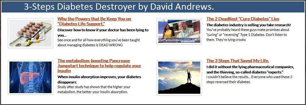 3 Steps Diabetes Destroyers